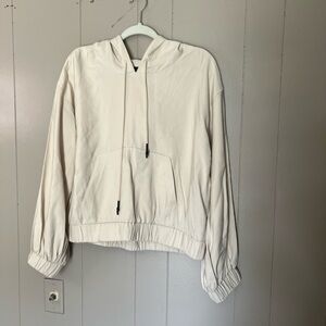 Who What Wear Hoodie Beach Hoodie Light Weight Cream Sz L